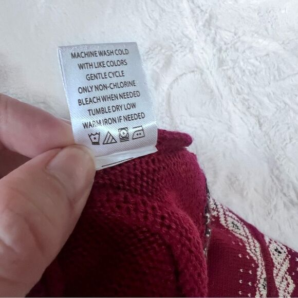 🌟Vintage high neck, winter cardigan by Appleseeds, size M - Picture 4 of 6